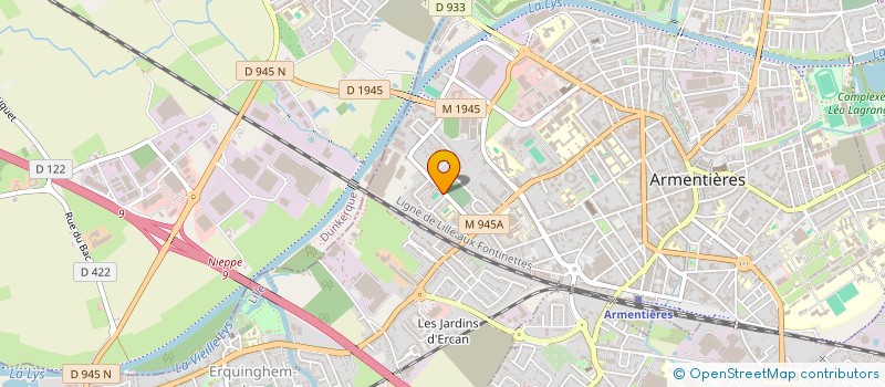 localisation de l'entreprise LOCAL CLUB DE JEUNES SALENGRO  ARMENTIERES