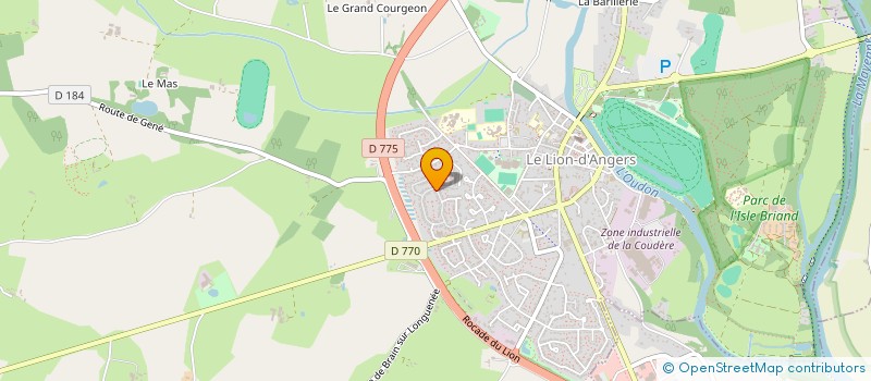 localisation de l'entreprise LOCAL DU HAUT COUDRAY  LE LION-D'ANGERS