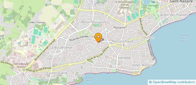 localisation de l'entreprise LOCAL INFIRMIER DE LA TREBALE  SAINT-NAZAIRE