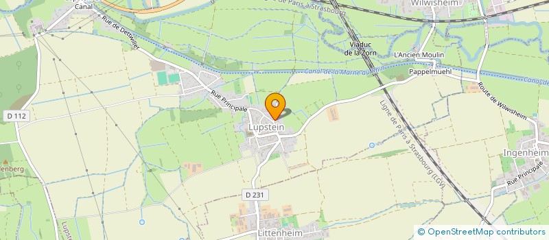 localisation de l'entreprise LOCAL PRO  LUPSTEIN