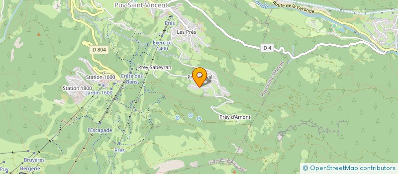 localisation de l'entreprise LOCAL VELO SYNDICAT LOCAL  VALLOUISE-PELVOUX