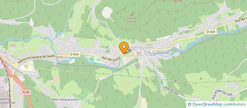 localisation de l'entreprise LOCALE DES TEMOINS DE JEHOVAH  MOYENMOUTIER