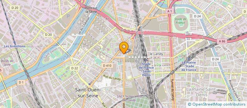 localisation de l'entreprise LOCALE POUR LE CULTE DES TEMOINS DE JEHOVAH DE PARIS CLICHY  SAINT-DENIS