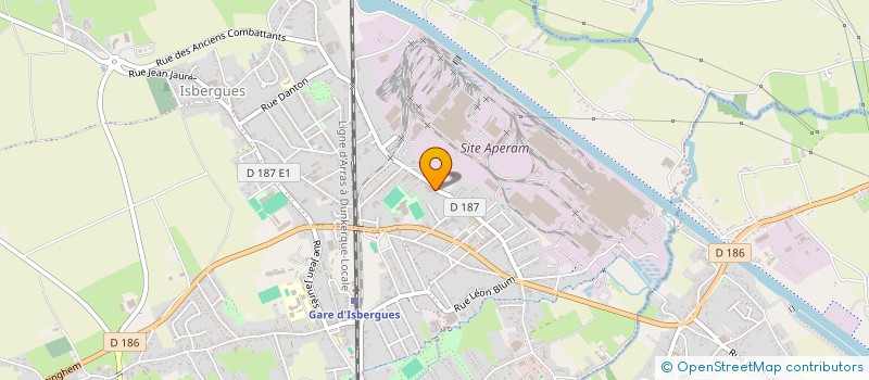 localisation de l'entreprise LOCALFA  ISBERGUES