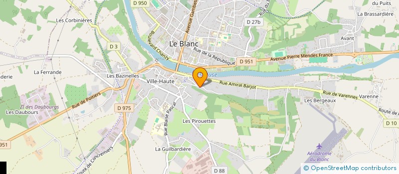 localisation de l'entreprise LOCALIB à LE BLANC