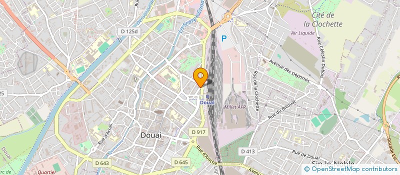 localisation de l'entreprise LOCALINE à DOUAI