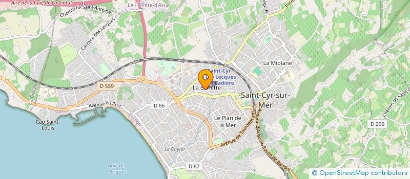 localisation de l'entreprise LOCALIPRO à SAINT-CYR-SUR-MER