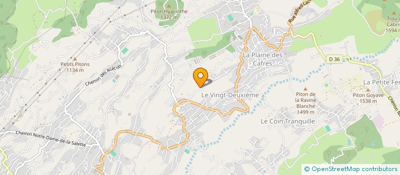 localisation de l'entreprise LOCALIS TRAVAUX REUNION  LE TAMPON