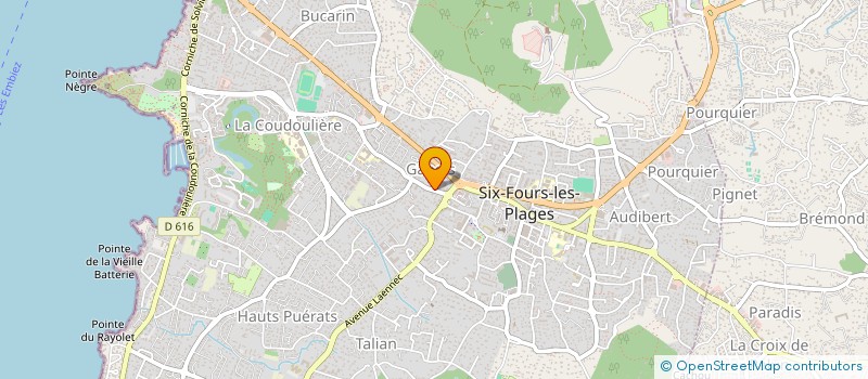 localisation de l'entreprise LOCALOC83 à SIX-FOURS-LES-PLAGES