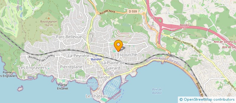 localisation de l'entreprise LOCAM à BANDOL