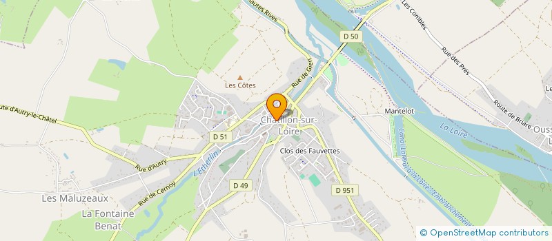 localisation de l'entreprise LOCAM IMMO à CHATILLON-SUR-LOIRE