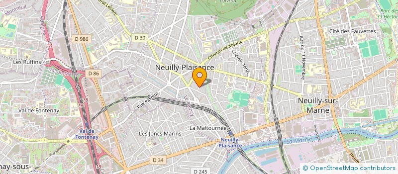 localisation de l'entreprise LOCAMAN TRANSPORT IDF  NEUILLY-PLAISANCE