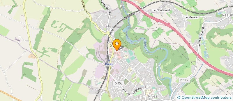 localisation de l'entreprise LOCAMAT ETS CH GENESTE ET CIE  RIVES
