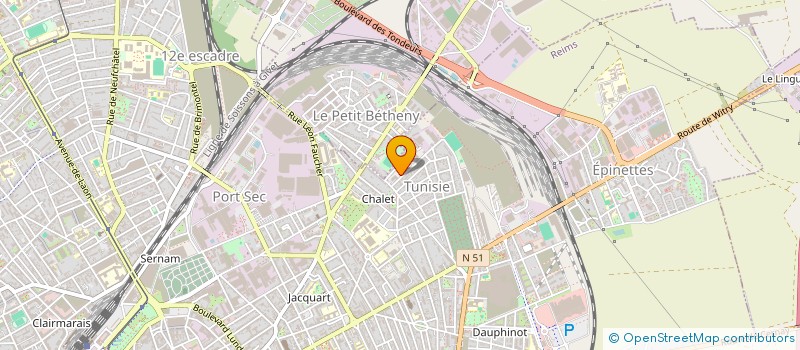localisation de l'entreprise LOCAMAT LOCATION DE MATERIEL  REIMS
