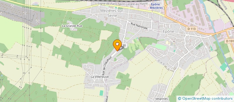 localisation de l'entreprise LOCAMODUL à MEZIERES-SUR-SEINE