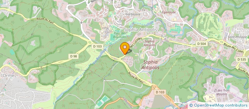 localisation de l'entreprise LOCANNES  VALBONNE