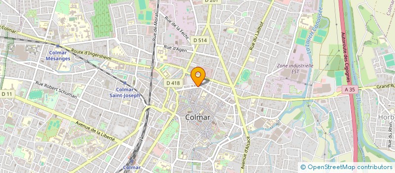 localisation de l'entreprise LOCANOVA  COLMAR