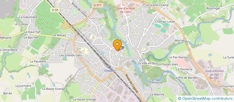 localisation de l'entreprise LOCAPINO à CLISSON