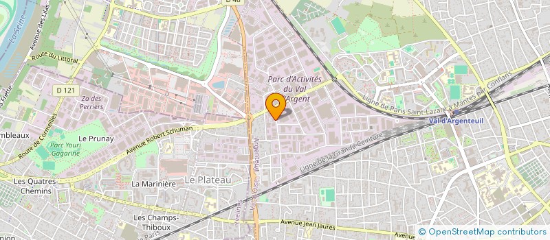 localisation de l'entreprise LOCAPRO95 à ARGENTEUIL