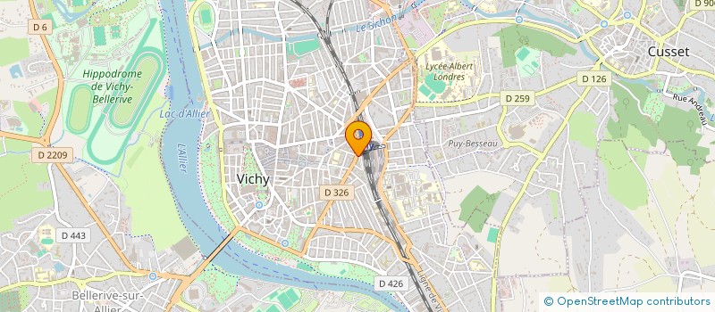 localisation de l'entreprise LOCAR 03 à VICHY