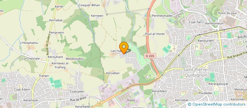 localisation de l'entreprise LOCARD 217  BREST