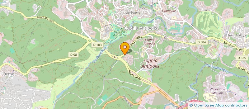 localisation de l'entreprise LOCAROC  VALBONNE