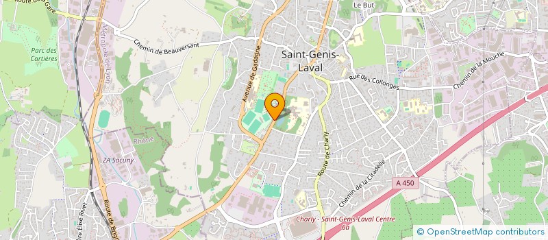 localisation de l'entreprise LOCARPLUS LOCATION LONGUE DUREE  SAINT-GENIS-LAVAL