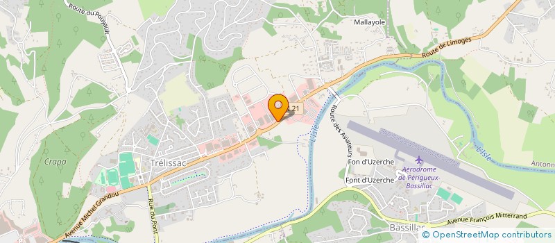 localisation de l'entreprise LOCARRY à TRELISSAC