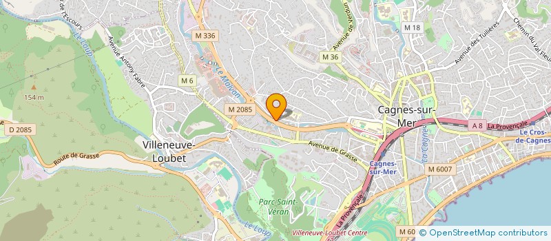 localisation de l'entreprise LOCARVENT à CAGNES-SUR-MER