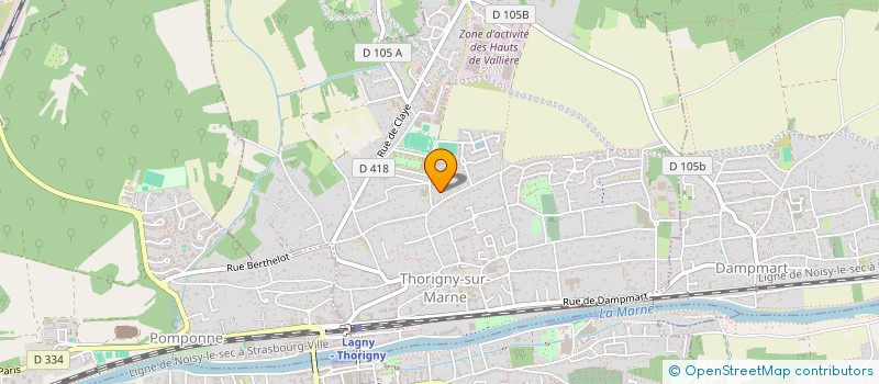 localisation de l'entreprise LOCASERVICE  THORIGNY-SUR-MARNE