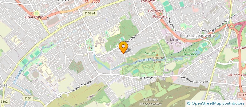 localisation de l'entreprise LOCASERVICES à LIEVIN
