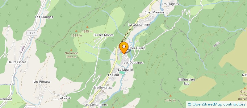 localisation de l'entreprise LOCASKI à BELLEVAUX