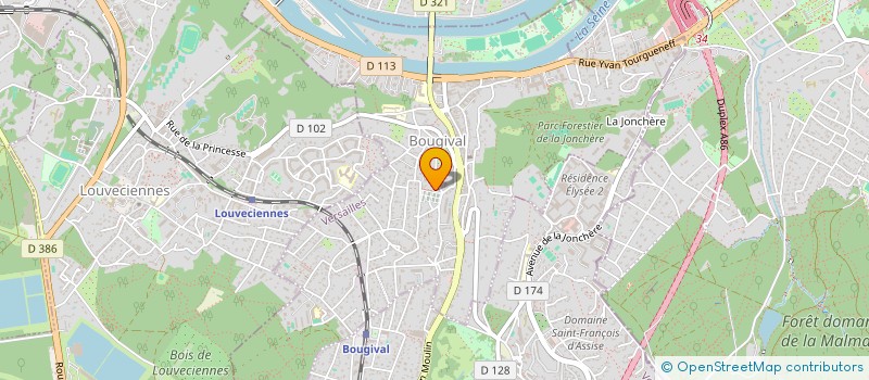 localisation de l'entreprise LOCASKY  BOUGIVAL