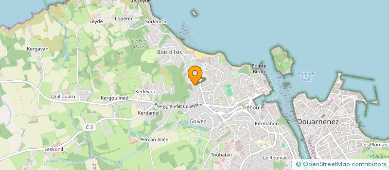 localisation de l'entreprise LOCASTUD à DOUARNENEZ