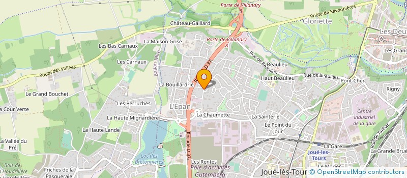 localisation de l'entreprise LOCAT DIFFUS MATER BATIM MANGEARD FILS à JOUE LES TOURS