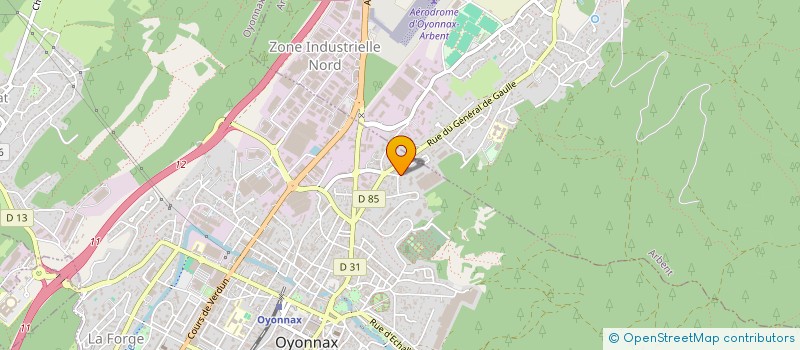localisation de l'entreprise LOCAT'ELEC à OYONNAX