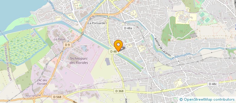 localisation de l'entreprise LOCAT ORGANIS TRANSP AFFRET MAGASINAGE à MARIGNANE