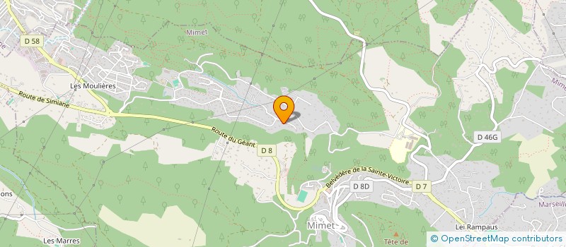 localisation de l'entreprise LOCAT'R  MIMET