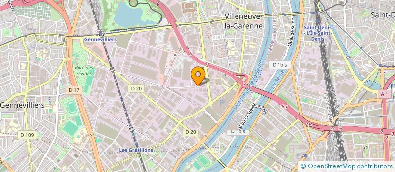 localisation de l'entreprise LOCATAX SARL à VILLENEUVE-LA-GARENNE
