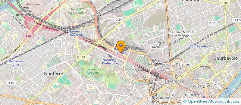localisation de l'entreprise LOCATEL à NANTERRE