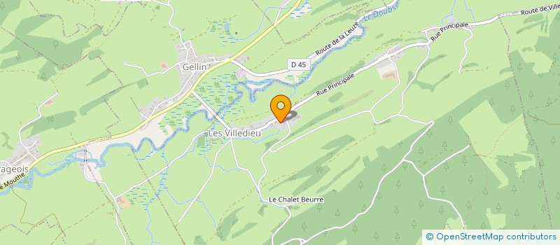 localisation de l'entreprise LOCATELLI-JEANNIN  LES VILLEDIEU