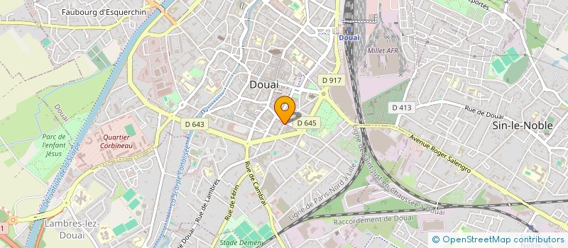localisation de l'entreprise LOCATIF ANALBA à DOUAI
