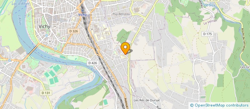 localisation de l'entreprise LOCATIF CREUZIER à VICHY
