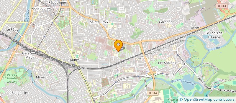 localisation de l'entreprise LOCATIF V & G BAPTISTE  LE MANS