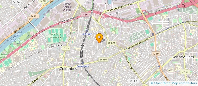 localisation de l'entreprise LOCATIM à COLOMBES