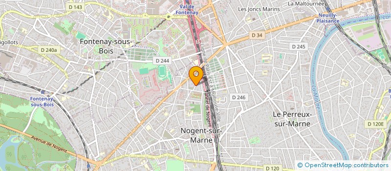 localisation de l'entreprise LOCATION 11 AV STALINGRAD  NOGENT-SUR-MARNE