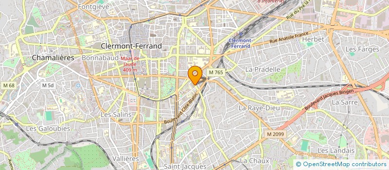 localisation de l'entreprise LOCATION 2000 à CLERMONT-FERRAND