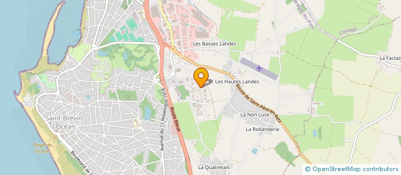 localisation de l'entreprise LOCATION 44 à SAINT-BREVIN-LES-PINS