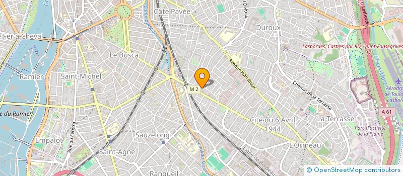 localisation de l'entreprise LOCATION 6 RUE BARRAU à TOULOUSE