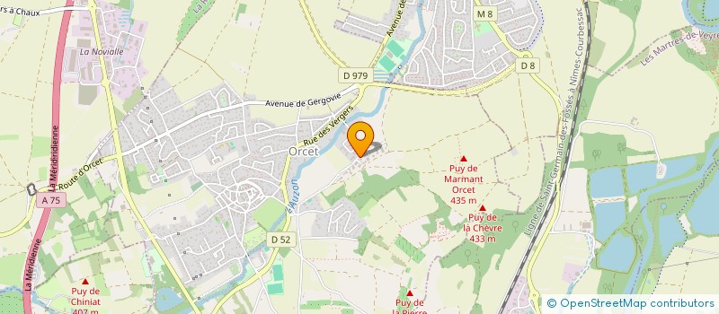 localisation de l'entreprise LOCATION 63  ORCET